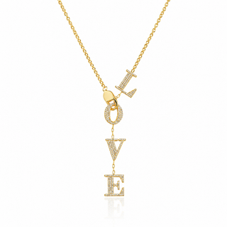 LOVE LETTERS NECKLACE - ELEGANT GIRLS