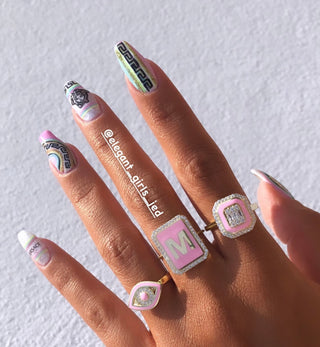 RECTA LETTERS RING