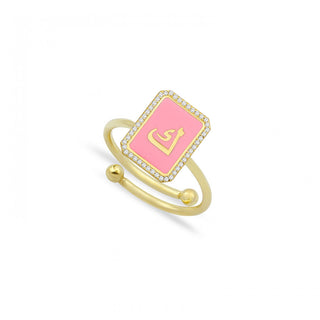RECTA LETTERS RING