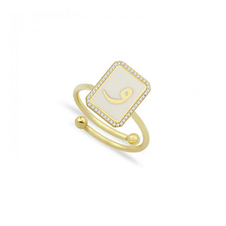 RECTA LETTERS RING