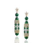 IMPERIAL MALACHITE  EARRING