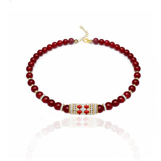 IMPERIAL RED CHOKER - ELEGANT GIRLS