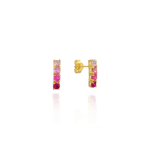 OMBRE RED EARRING