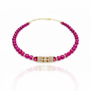 IMPERIAL PINK CAT EYE CHOKER - ELEGANT GIRLS