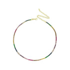 THIN RAINBOW TENNIS CHOKER
