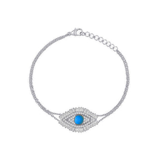 FULL DIAMOND BAGUETTE EYE BRACELET