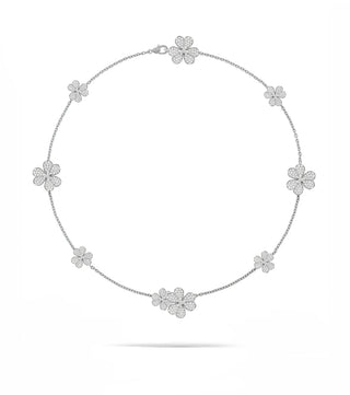 DIAMOND FLOWER NECKLACE