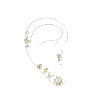 PAVE BUTTERFLY STUD EARRING