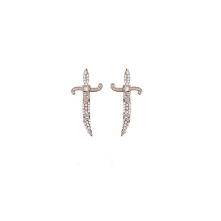 BAGUETTE SWORD STUD EARRING