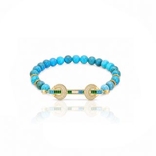 THE POWER TURQUOISE MAGICAL BAGUETTE BRACELET