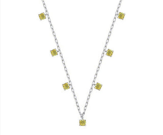 YELLOW DROP DIAMOND  CHOKER