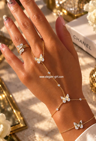 GOLDEN BUTTERFLY HAND CHAIN