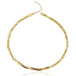 DOUBLE CRAFTED SNAKE SKIN CHOKER - ELEGANT GIRLS