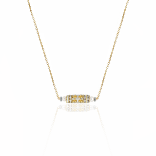 Gold Imperial White Pearl Classic Necklace