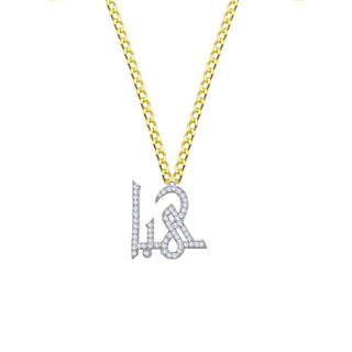 ARABIC HAND WRITING DIAMOND NAME NECKLACE
