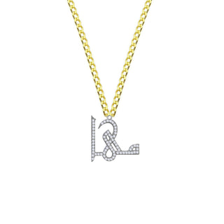 ARABIC HAND WRITING DIAMOND NAME NECKLACE
