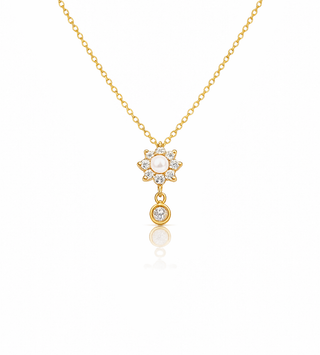 FLOWER PEARL NECKLACE