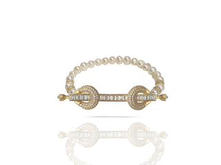 THE POWER PEARLS  BAGUETTE BRACELET