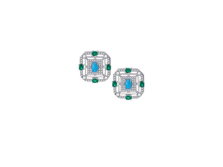 THE SQUARE FIRUZ EMERALD SET