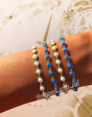 WHITE FIRE OPAL BRACELET