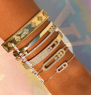CLASSIC MOVE DIAMOND GOLD BRACELET