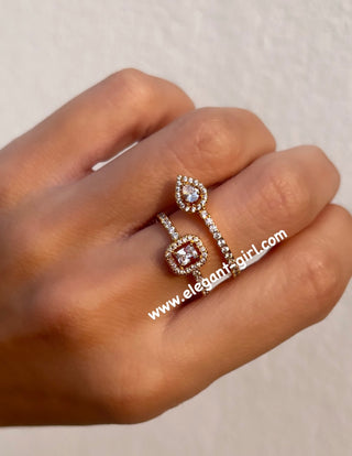 TWIN TWO ROW RING
