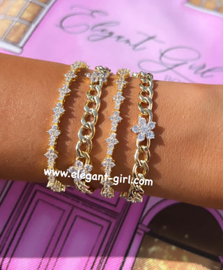 NEW DIAMOND SHAPE BRACELET GOLD