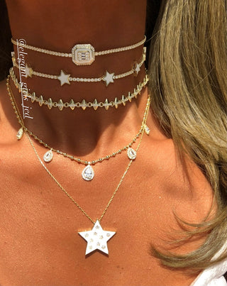 WHITE STAR NECKLACE