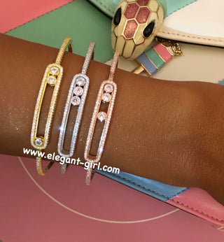 GOLD THIN LINE MOVE BANGEL