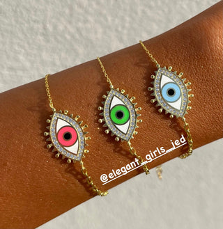 PURE NEON GREEN EYE BRACELET