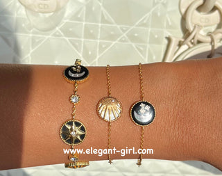 ROSE DES VENTS AND ROSE CELESTE BRACELET