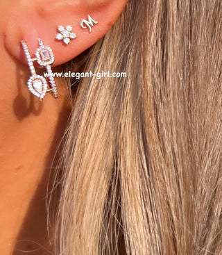 GOLD TWIN LAYER HOOP EARRING
