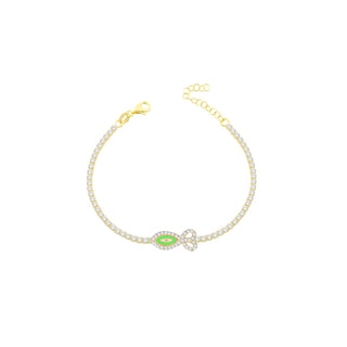 FISH EYE TENNIS BRACELET