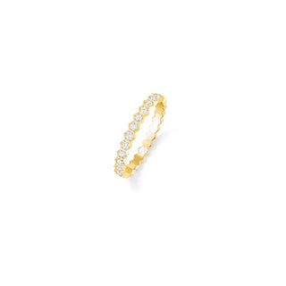 GOLD DIAMOND BEE RING