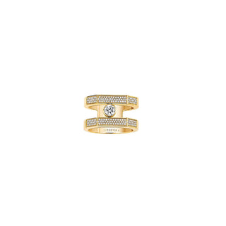 GOLD MOVE PIE CUFF RING