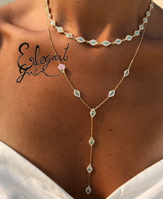 ONLY EYES DIAMOND CHOKER
