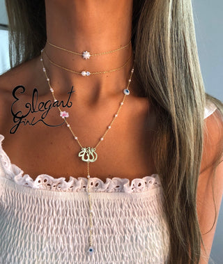 PEARLS ALLAH LONG NECKLACE