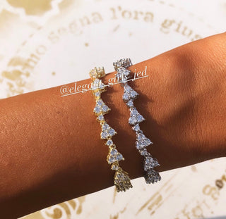 TRI DIAMOND SHAPE BRACELET GOLD