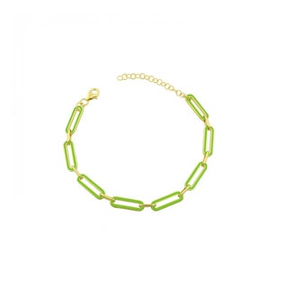 COLORS  ENAMEL LINK BRACELET