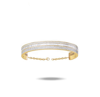 GOLD LIZ BAGUETTE BANGEL