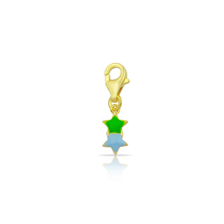 MINI STARS GREEN BLUE CHARM