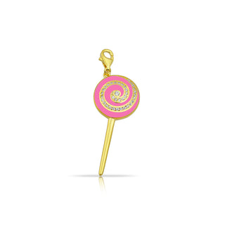 PINK CANDY LOLLIPOP CHARM