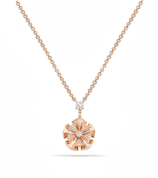 ROSE DIVA FLOWER DIAMOND NECKLACE
