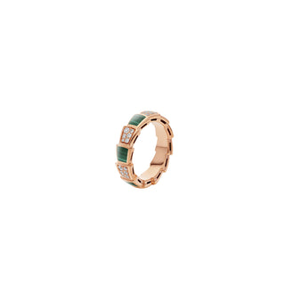 ROSE SERPENTI MALACHITE RING