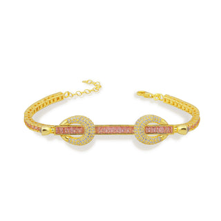 THE POWER PINK PRINCESS CUT BRACELET