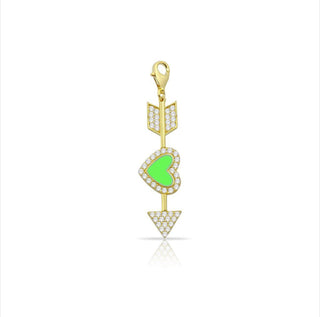 NEON GREEN LOVE ATTACK CHARM