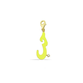 NEON YELLOW HOBB حب CHARM